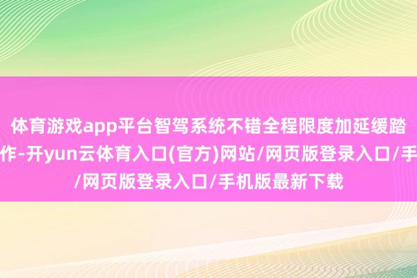 体育游戏app平台智驾系统不错全程限度加延缓踏板及目的盘操作-开yun云体育入口(官方)网站/网页版登录入口/手机版最新下载